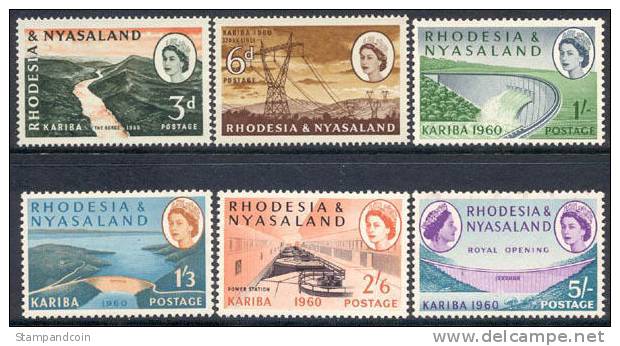 Rhodesia & Nyasaland #172-77 Mint Never Hinged Set From 1960 - Rhodesia & Nyasaland (1954-1963)