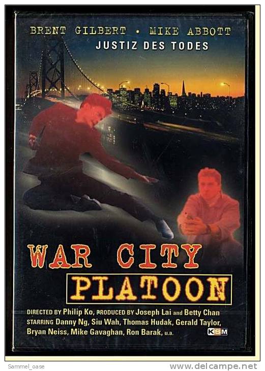 DVD  ,  War City Platoon  -  Justiz Des Todes  -  Mit Brent Gilbert, Mike Abbott, Danny Ng  -  NEU & OVP - Action & Abenteuer