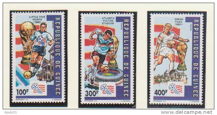 Guinée YT 958/60 ** : USA 1994 - 1994 – États-Unis
