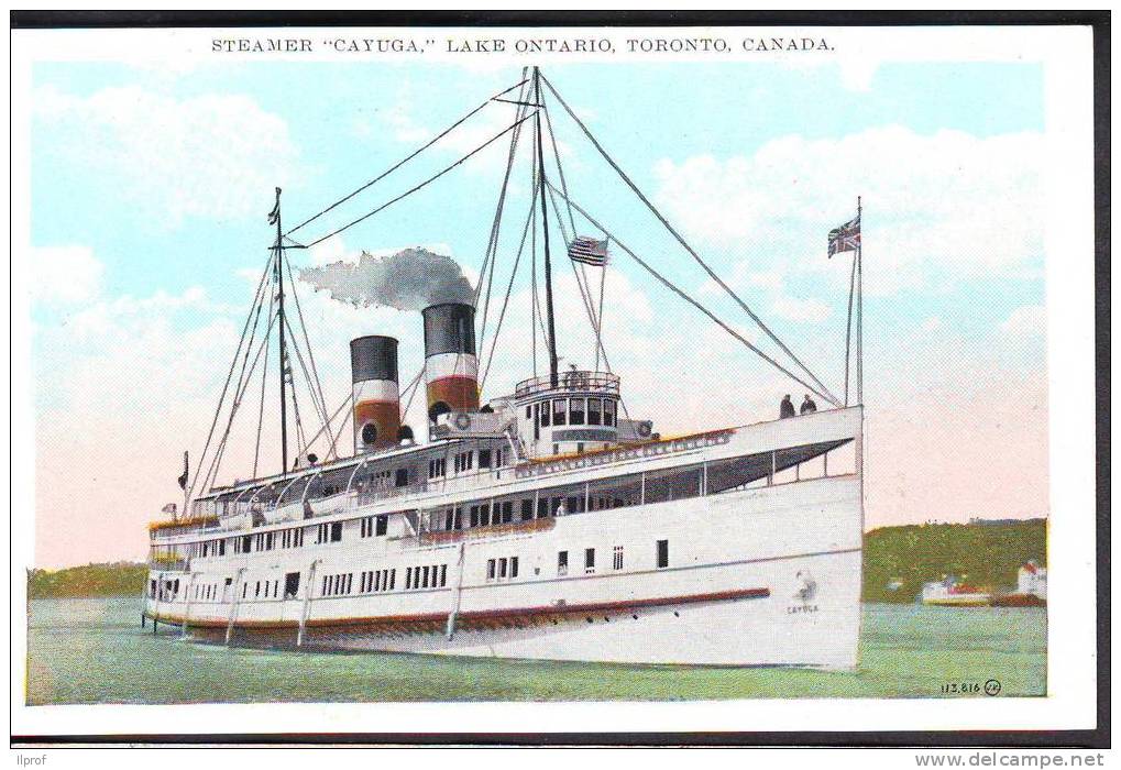 Nave Steamer "Cayuga" Lago Ontario Canada - Altri & Non Classificati
