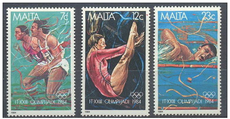 MALTA   710/12   XX  MNH  POSTGAAF  NEUF  S.C. OLYMPICS - Zomer 1984: Los Angeles