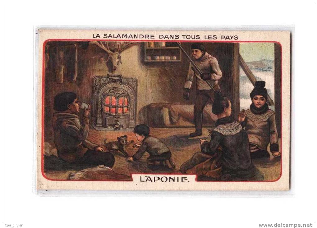 GROENLAND Laponie, Scène Pittoresque, Intérieur, Carte Toilée, Colorisée, Ed Salamandre, 191? - Greenland
