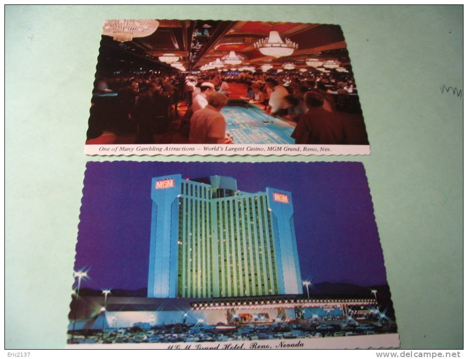 2 CARTES MGM GRAND HOTEL.... - Reno