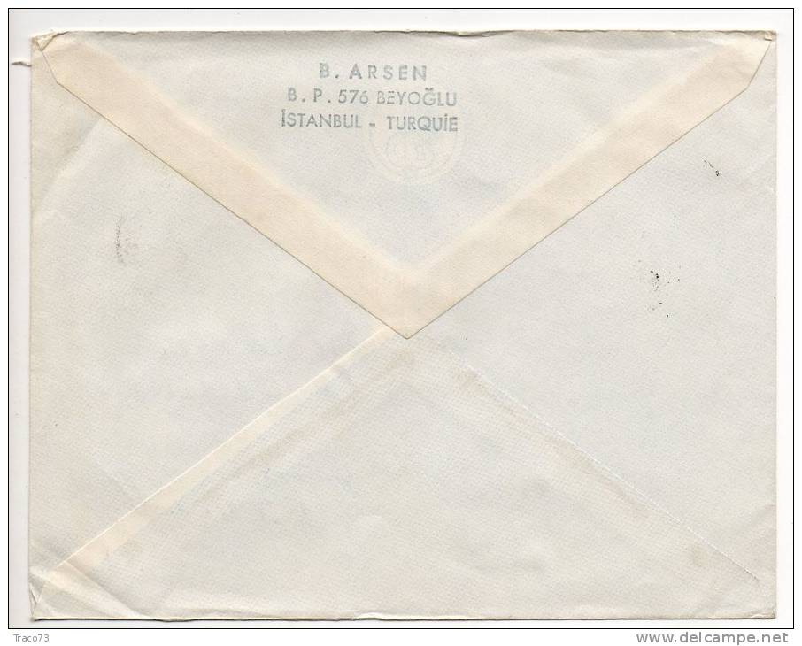 TURCHIA  /  ITALIA  - Cover_ Lettera 30 X 2 + 20 + 25 -  AIR MAIL 1960 - Cartas & Documentos