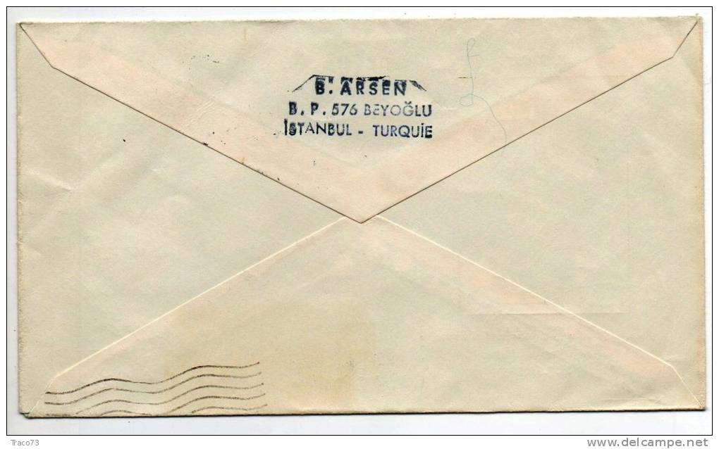 TURCHIA  /  ITALIA  - Cover_ Lettera   35 + 80  -  AIR MAIL 1962 - Brieven En Documenten