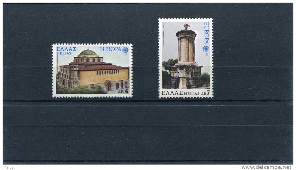 1978-Greece- "Europa: Monuments"- Complete Set MNH - Ungebraucht