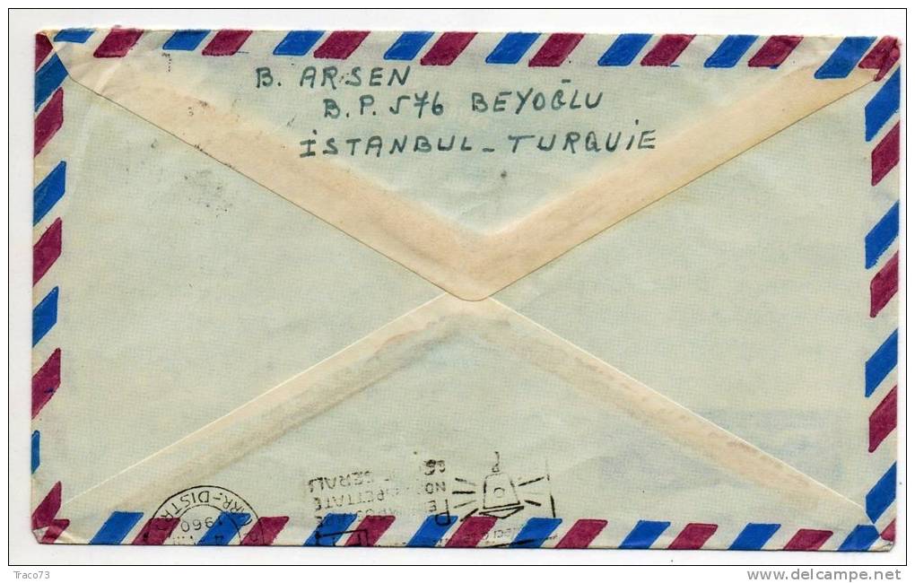 TURCHIA  /  ITALIA  - Cover_ Lettera   105  -  AIR MAIL 1960 - Briefe U. Dokumente