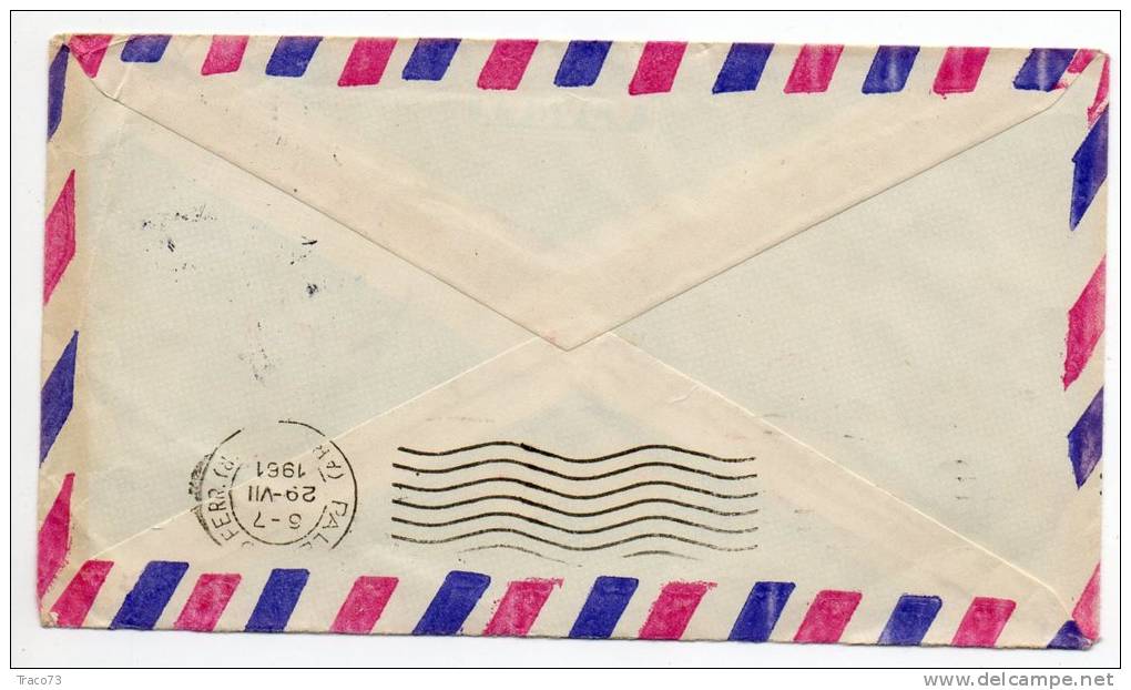 TURCHIA  /  ITALIA  - Cover_ Lettera    30 + 75  -  AIR MAIL 1961 - Brieven En Documenten