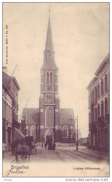 ETTERBEEK =L'église (Nels Bxl  S.1 N° 247) 1919 - Etterbeek