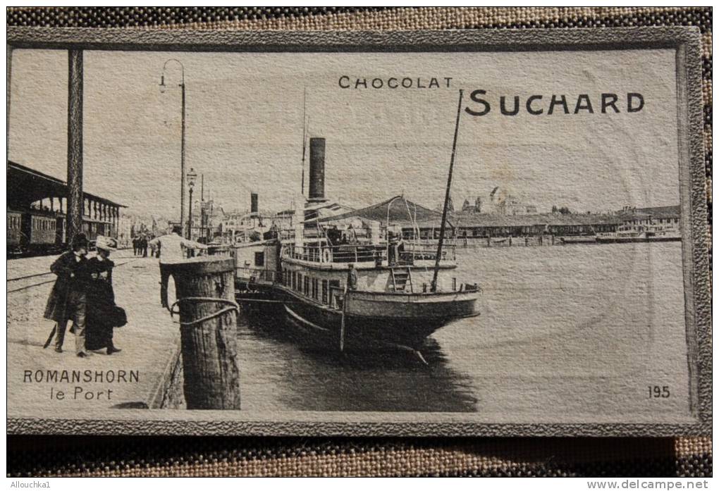 Chromo - Image Du Chocolat Suchard:bateau était Sur Le Port à Romanshorn En Suisse - Suchard