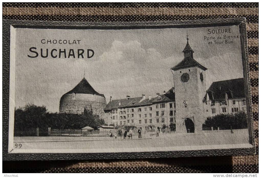 Chromo - Image Du Chocolat Suchard: SOLEURE En Suisse Portes De Bienne Et Tour Buri. - Suchard