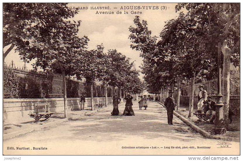 Aigues - Vives - Avenue De La Gare - - Aigues-Vives
