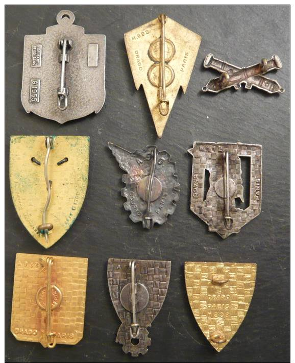 LOT DE 9 INSIGNES DIVERS - Other & Unclassified