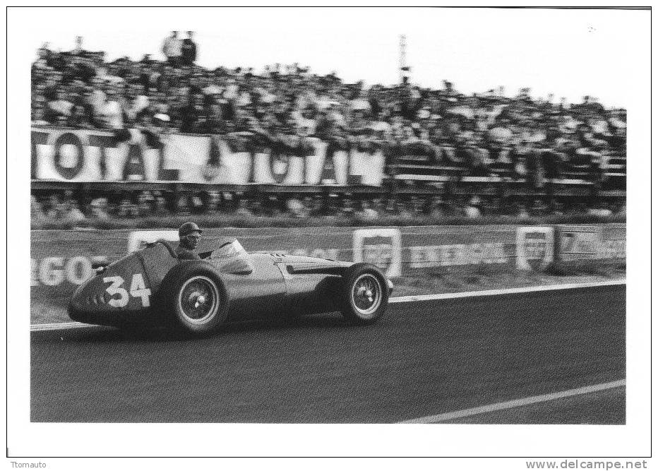 Juan Manuel Fangio  -  Maserati  -  French GP  -  Reims  -  1958 -  CP - Grand Prix / F1