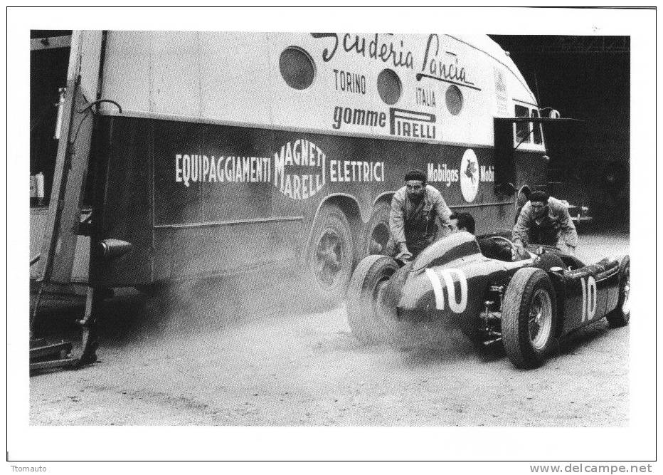 Lancia Team In The Paddock  -  Pau Grand Prix  -  1955 - Grand Prix / F1