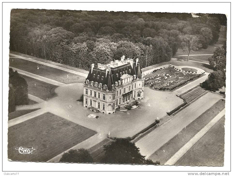 Dangu (27) : Vue Aérienne Sur Le Château En 1955  PHOTO VERITABLE. - Dangu