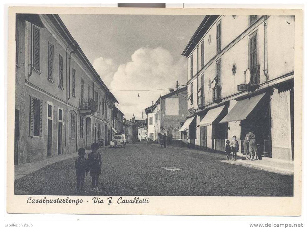 766-CASALPUSTERLENGO(LODI )-VIA CAVALLOTTI-ANIMATA-FG - Lodi