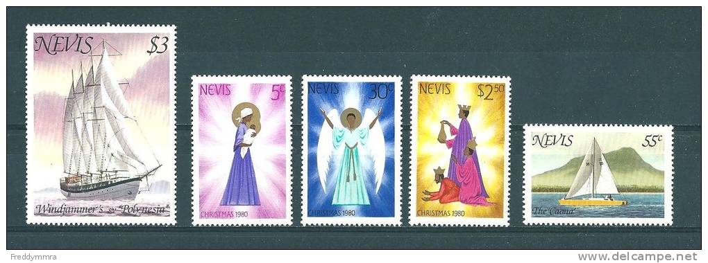 Nevis: 30/ 50 ** Année 1980 - St.Cristopher-Nevis & Anguilla (...-1980)