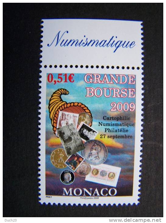 MONACO -- ANNEE 2009 -- NEUF** SANS CHARNIERE --  N° 2695 GRANDE BOURSE - Neufs