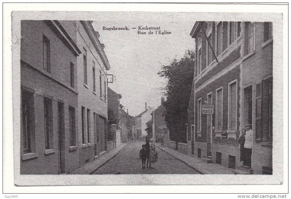 RUISBROEK  KERKSTRAAT RUE DE L'EGLISE  (repro) - Sint-Pieters-Leeuw