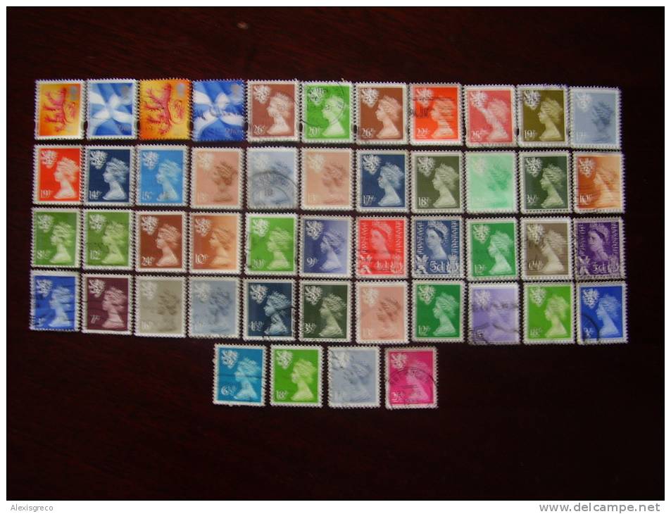 GB REGIONALS  SCOTLAND COLLECTION Of 48 All USED And DIFFERENT. - Escocia