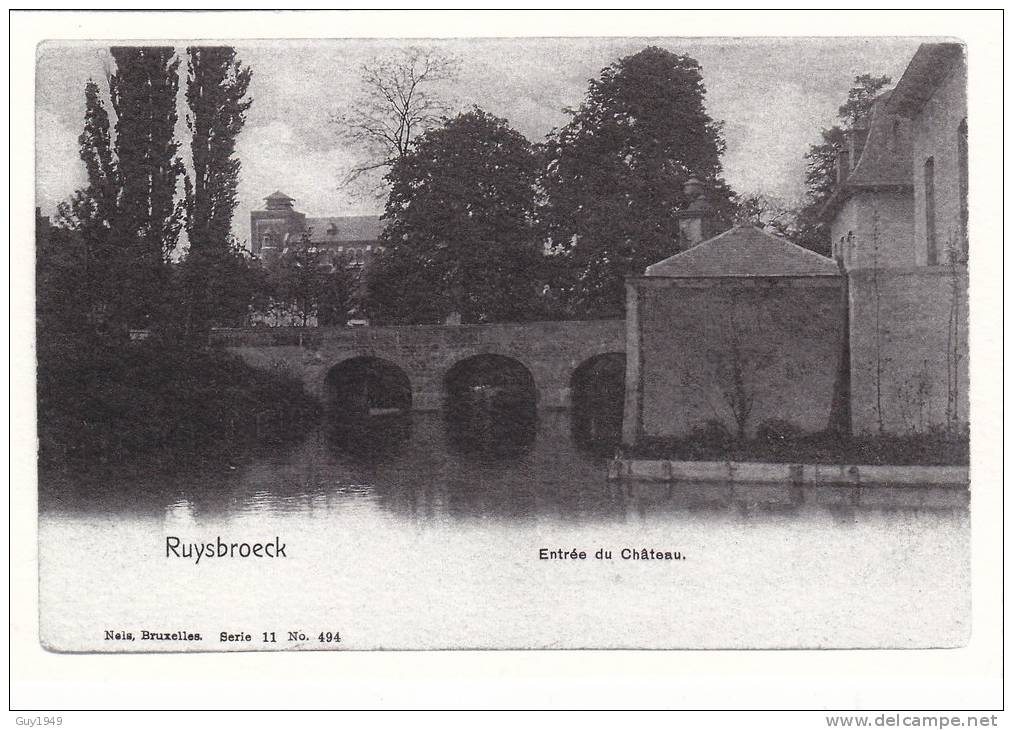 RUISBROEK  HET KASTEEL    LE CHATEAU (repro) - Sint-Pieters-Leeuw