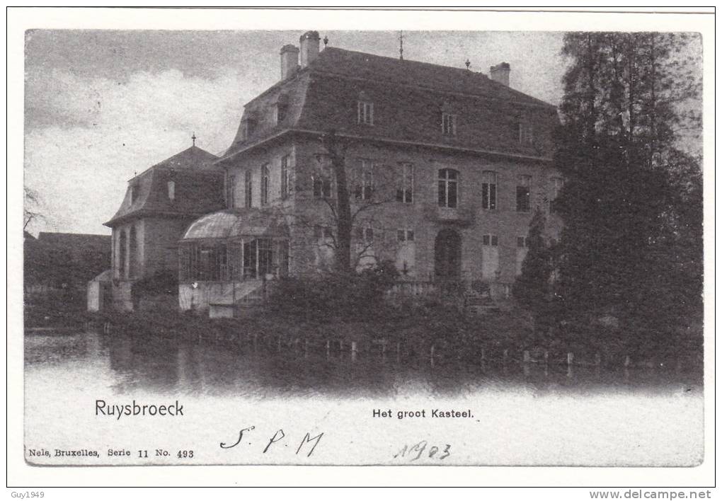 RUISBROEK       HET GROOT KASTEEL LE GRANDE CHATEAU(repro) - Sint-Pieters-Leeuw