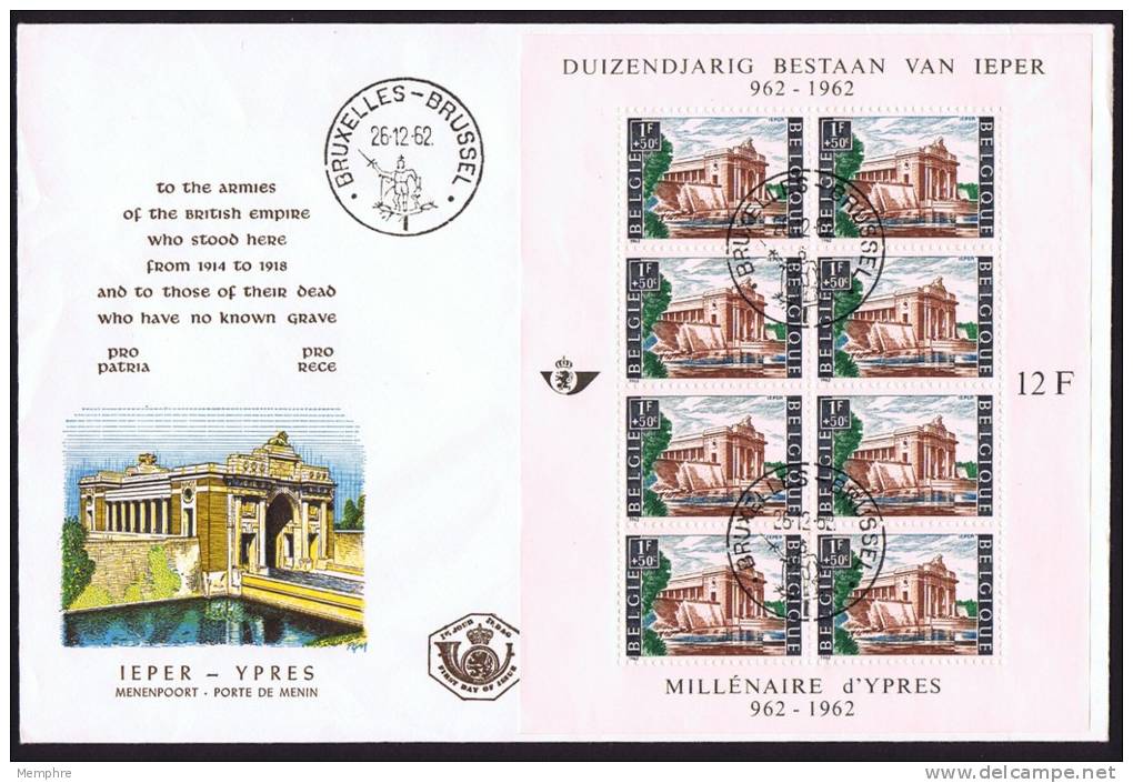 1962  Millénaire D'Ypres  Block Feuillet BL 33 - 1961-1970