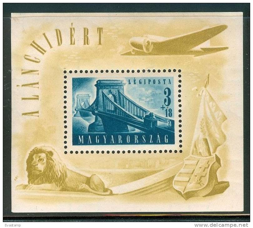 HUNGARY - 1948.Souvenir Sheet - Chainbridge II. MNH! Mi Bl.13. CV 120€ - Neufs