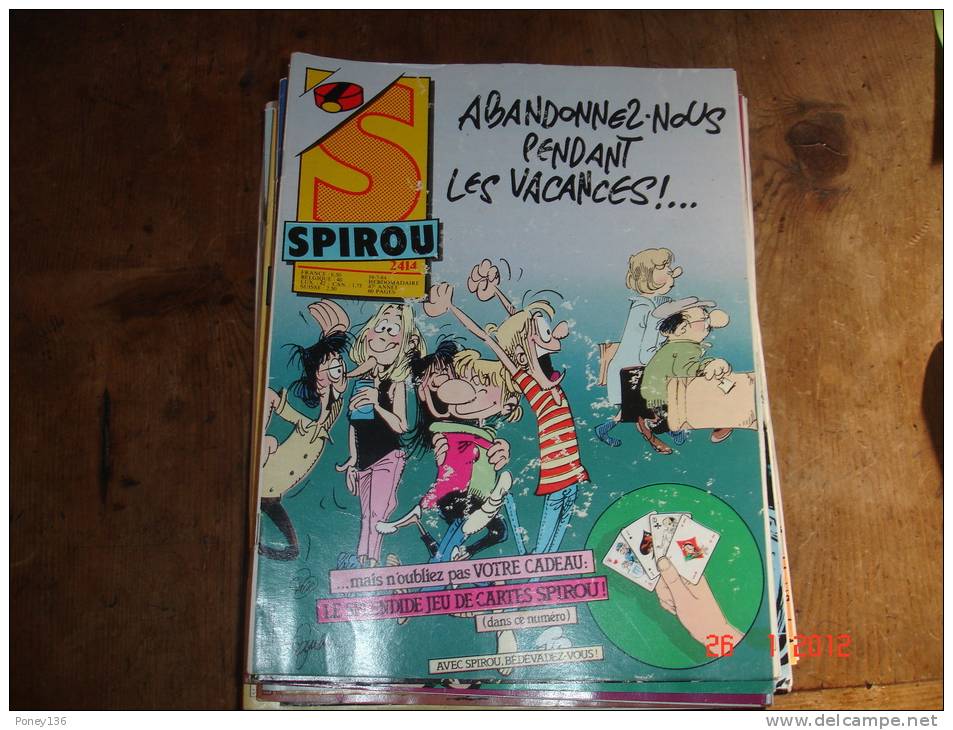 Lot De Spirou 1985hebdo,de Janvier à Mai Complet ,manquent Les Autres N° - Spirou Et Fantasio