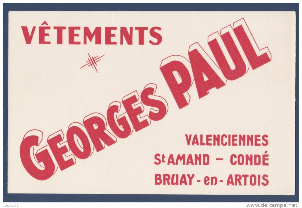 Buvard - Vêtements Georges PAUL - Textile & Vestimentaire