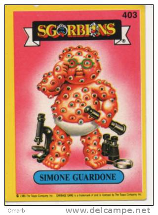 ade001-01 Carte, Cards | Sgorbions | 403 simone guardone | Garbage Pail  Kids, Les Crados