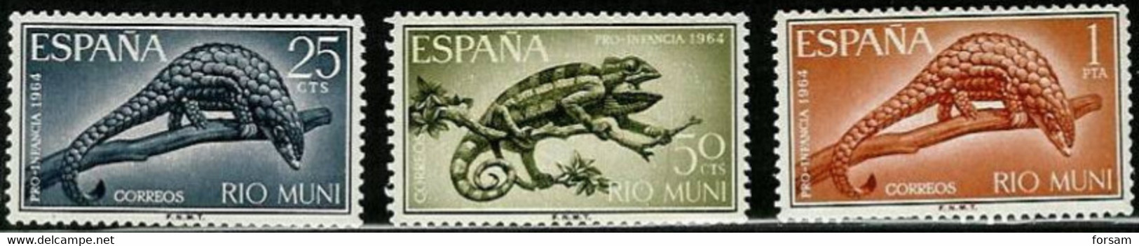 RIO MUNI..1964..Michel # 45-47...MNH. - Rio Muni