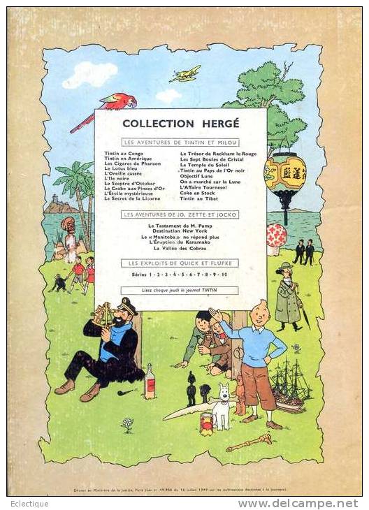 Tintin : Le Sceptre D'Ottokar Réed. B31 1962 - Hergé