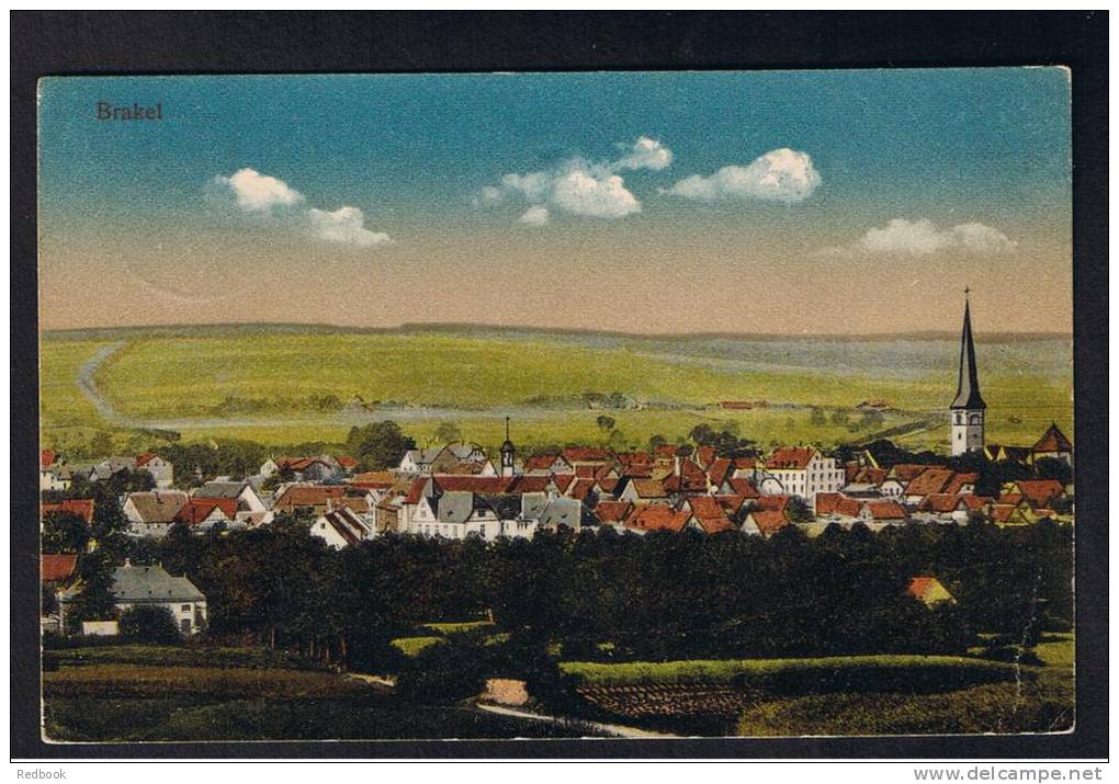 RB 834 - 1918 Postcard Brakel Hoxter Germany - 7 1/2pf Rate - Good Cancel - Brakel