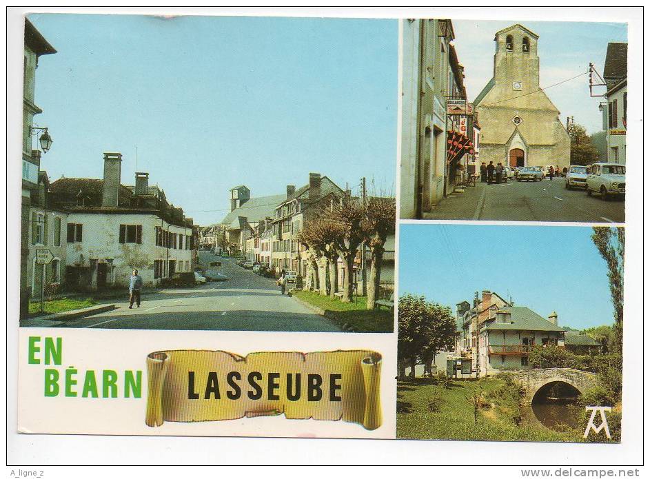 Ref 56  Cpsm 64 LASSEUBE EN BEARN Multivue - Lasseube