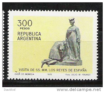 M856.-.ARGENTINA .-. 1978 .-. MI #: 1368 .-. MNH -  VISITA DE LOS REYES DE ESPAÑA A ARGENTINA. - Neufs