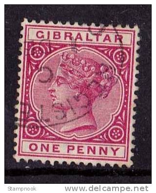 Gibraltar Scott    11 Carmine Rose Used VF - Gibraltar