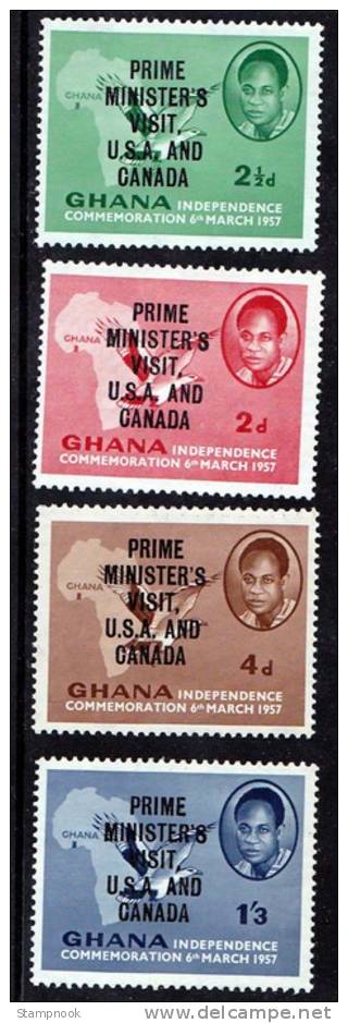 Ghana Scott    28-31 Minister´s Visit  Mint Very Light Hinge VF - Ghana (1957-...)