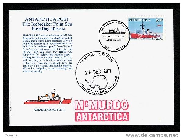 Antarctia Post Ice Breaker Polar Sea FDC 2011 - Altri & Non Classificati