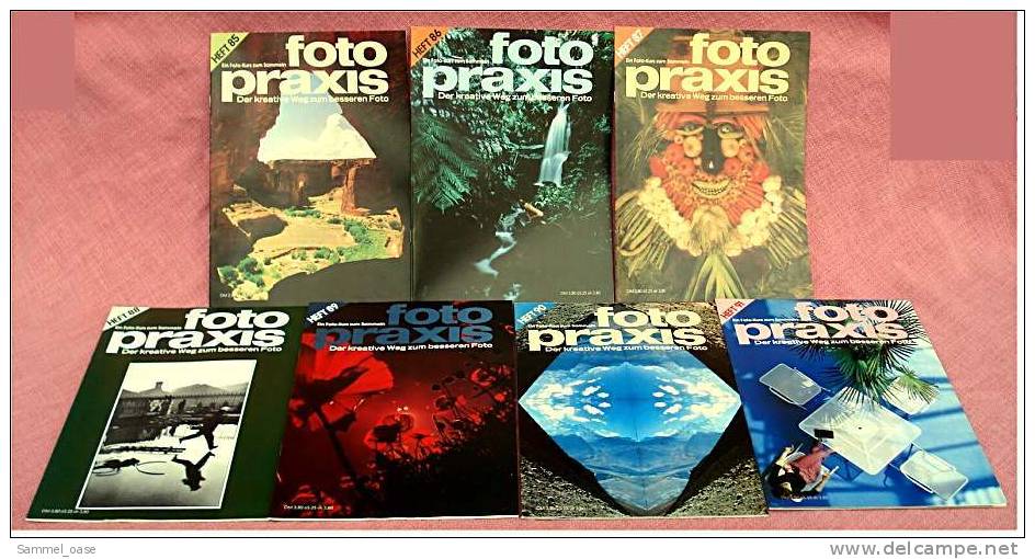 7 Zeitschriften FOTO PRAXIS Heft 85 Bis 91 , Der Kreative Weg Zum Besseren Foto , Von 1981- 1982 - Hobbies & Collections