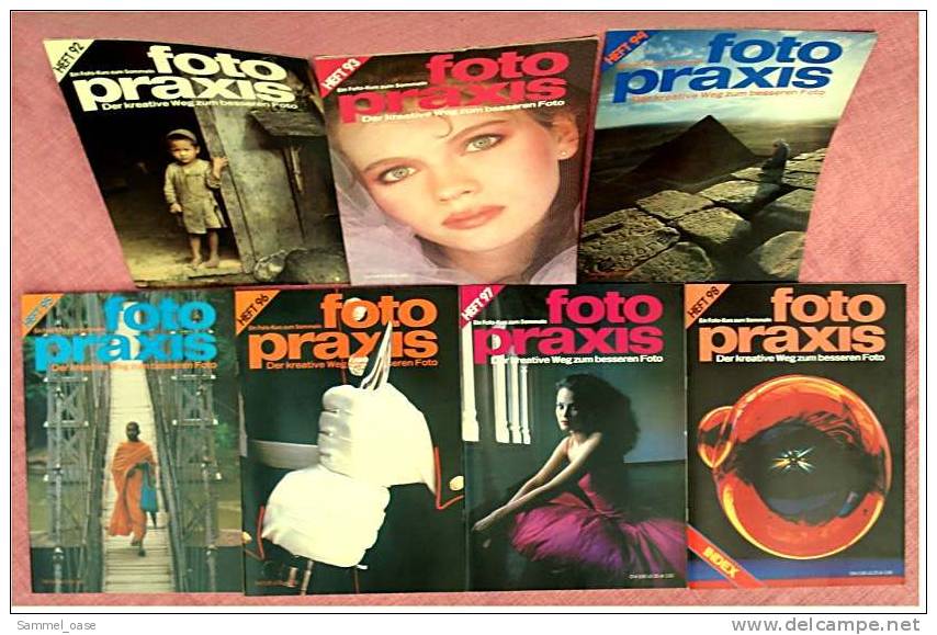 7 Zeitschriften FOTO PRAXIS Heft 92 Bis 98 , Der Kreative Weg Zum Besseren Foto , Von 1981- 1982 - Hobby & Verzamelen