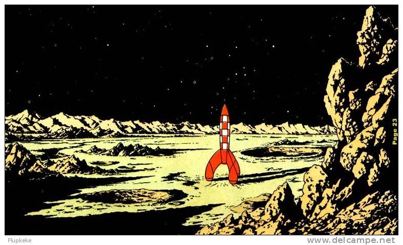 Tintin et La lune Édition Collector deux Albums Objectif Lune et On a marché sur la Lune avec 16 Pages d´Archives