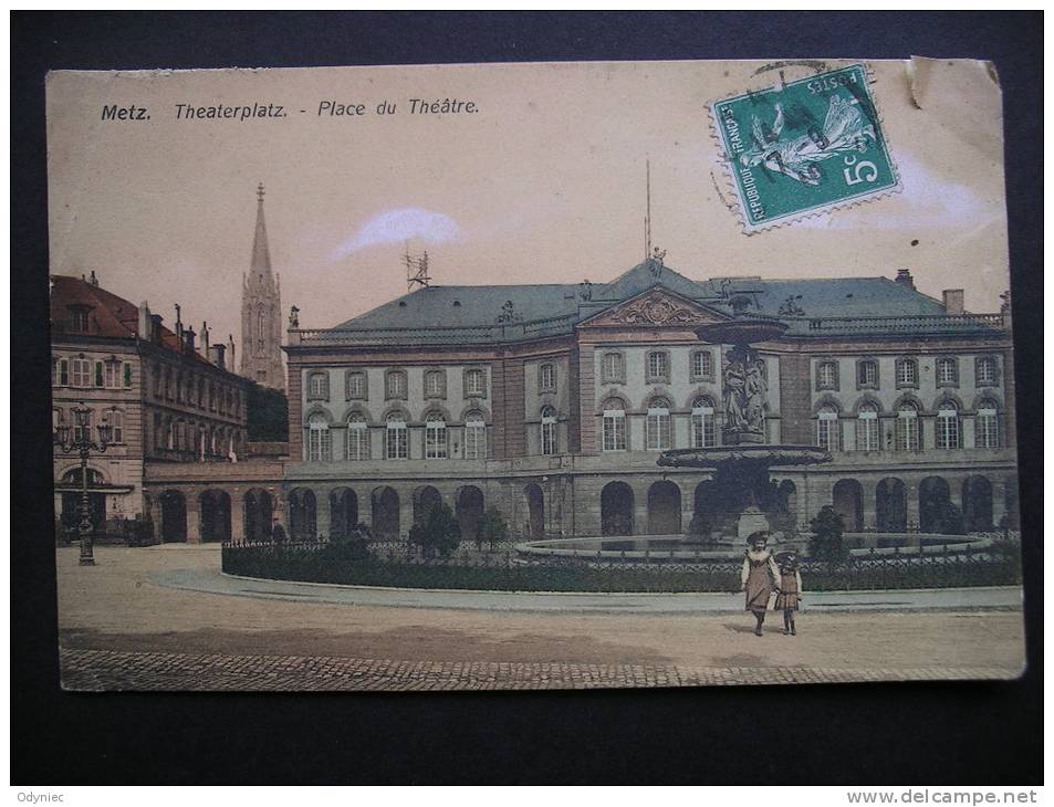 Metz.Theaterplatz  1910 - Lorraine