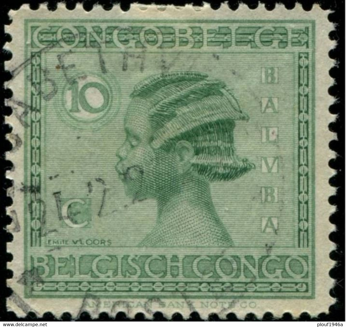 Pays : 131,1 (Congo Belge)  Yvert Et Tellier  N° :  107 (o) - Usados