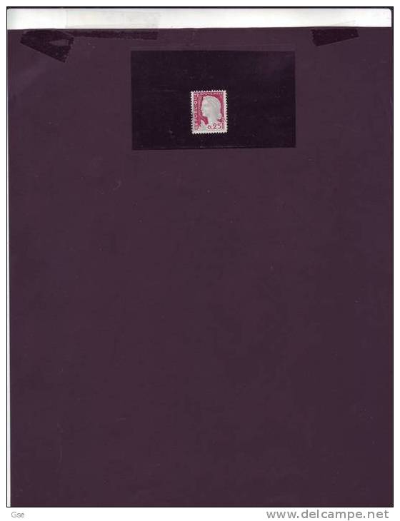 FRANCIA  1960 - Yvert  1263° - VARIETA´ Colore Grigio Sul Bordo - Used Stamps