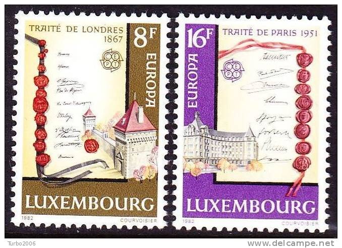 1982 Europe / CEPT Historische Ereignisse Kompleter Satz Falzlos Michel 1052 / 1053 - Unused Stamps