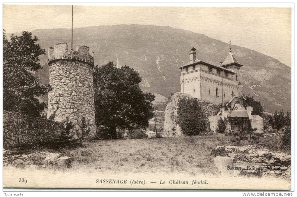 CPA 38 SASSENAGE LE CHATEAU FEODAL - Sassenage