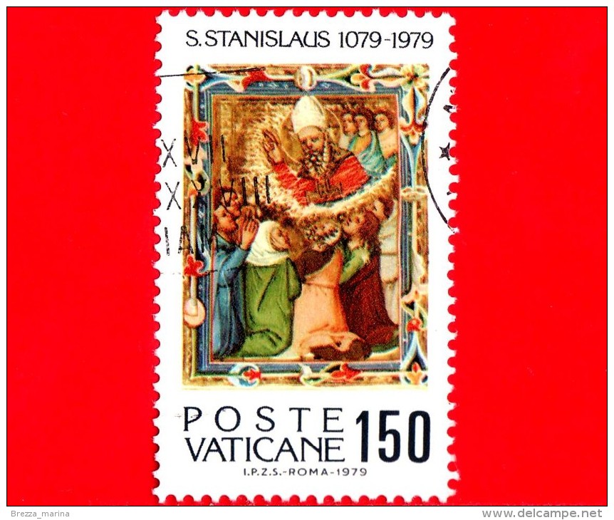 VATICANO - 1979 - Usato - 9º Centenario Del Martirio Di San Stanislao - 150 L. • Apparizione Di San Stanislao Al Popolo - Oblitérés