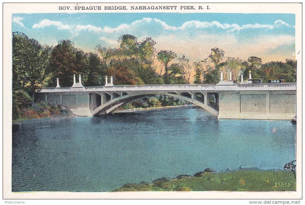 CPA - (Etats-Unis) Narragansett Pier, Gov. Sprague Bridge - Altri & Non Classificati